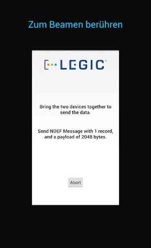 LEGIC NFC P2P Example 4