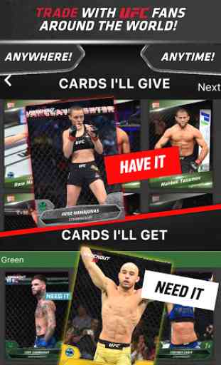 UFC KNOCKOUT MMA Cambia Cromos 3