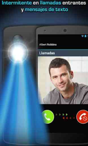Alertas Flash LED: llamada/SMS 1