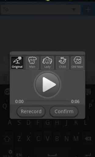 cambiador de voz - GO teclado 3