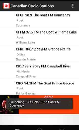 Canadian Radio Stations 1