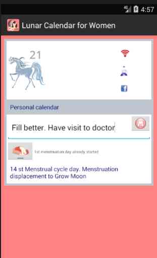 Lunar Calendar for Women 2