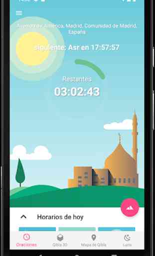Miqat: horarios de oración, Qibla y Hilal 1