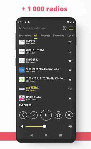Radio Japón: Radio FM, aplicación Radio Player 2