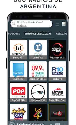 Radios Argentinas -  Radio AM, FM, Radio en vivo 1