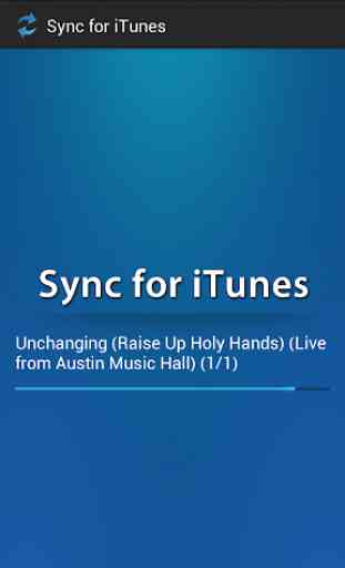 Sync for iTunes 3