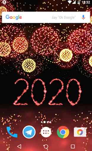 Fuegos artificiales de Año Nuevo 2020 1