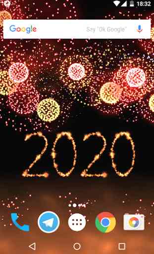 Fuegos artificiales de Año Nuevo 2020 3