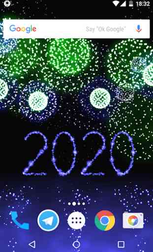 Fuegos artificiales de Año Nuevo 2020 4