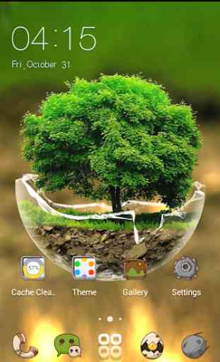 Green Nature HD Theme: temas de Android 1