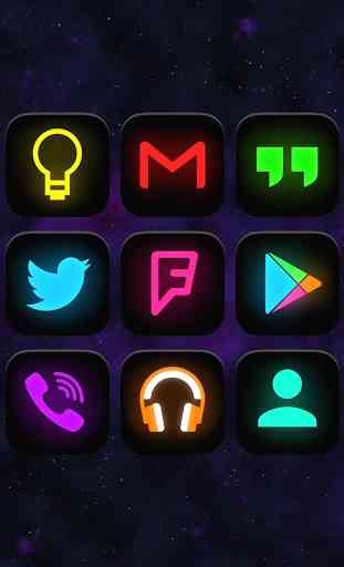 Neon Glow - Icon Pack 1