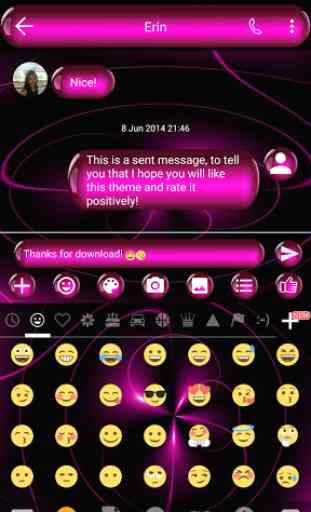PinkSphere SMS Mensajes 4