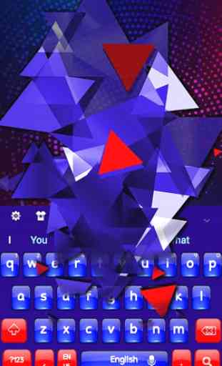Rojo y azul -Tema para teclado 4