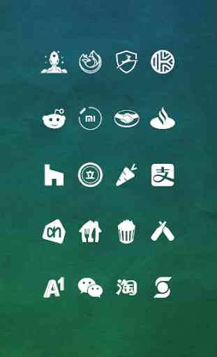Whicons - White Icon Pack 4