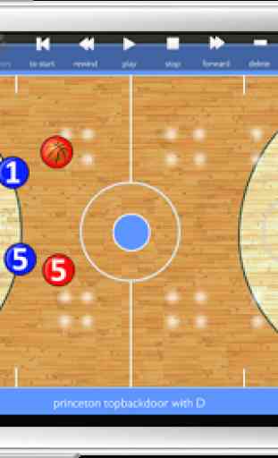 Basketball Play Designer and Coach Tactic Board 1