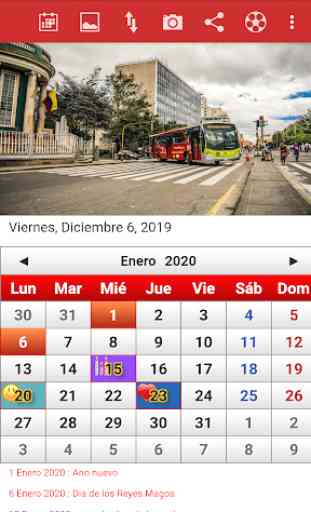 Colombia Calendario 2020 1