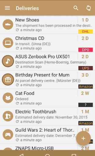 Deliveries Package Tracker 1