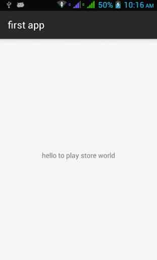 First Play Store App 2
