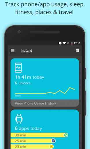 Instant - Quantified Self, Track Digital Wellbeing 1