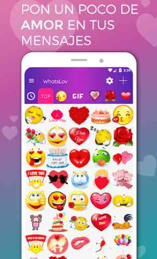 WhatsLov - iconos, smiley, sticker y GIF de amor 1