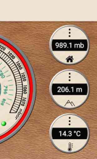 Barómetro - Altímetro e información meteorológica 1