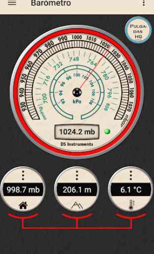 Barómetro - Altímetro e información meteorológica 3