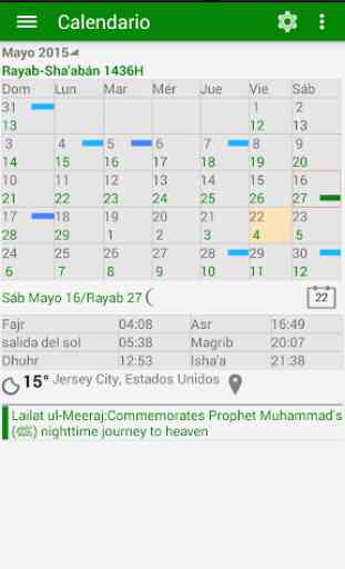 Calendario Islámico 1