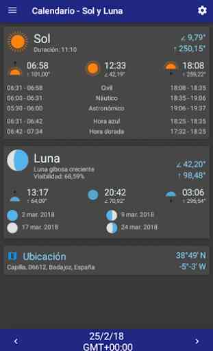 Calendario - Sol y Luna 2