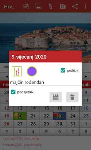Croatia Calendar  2020 2