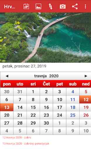 Croatia Calendar  2020 4