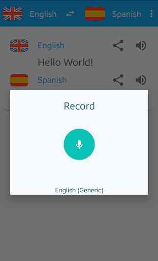 Español - Ingles. Traducir voz 1