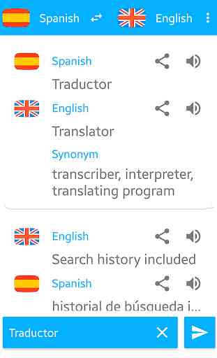 Español - Ingles. Traducir voz 4