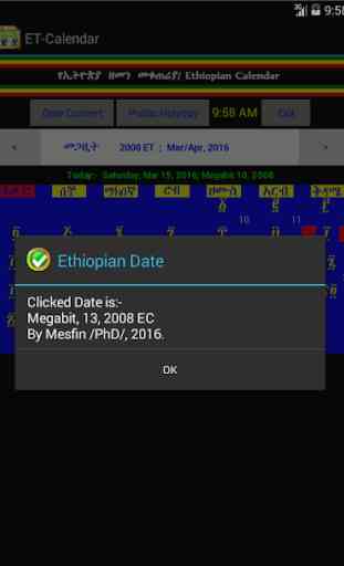 Ethiopian Calendar New 2