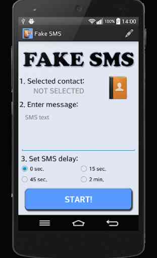 Falso mensaje SMS 1