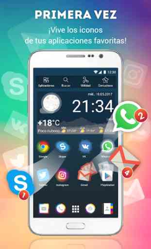Lanzador con Iconos Vivos para Android 1