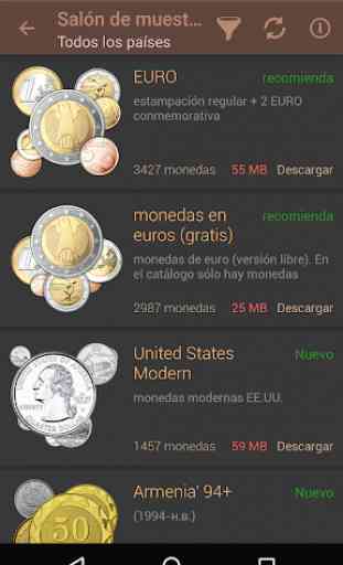 Monedas mundiales: EURO, Canadá, EE. UU. Y otros 1