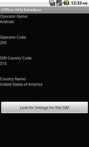 Offline SIM APN Database 1