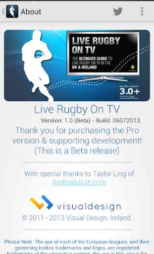 Rugby en vivo en la TV 4