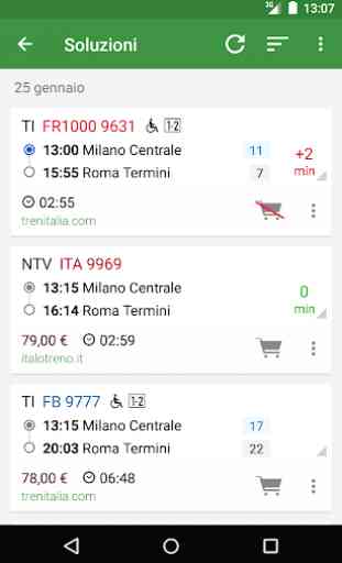 Train Timetable Italy 2