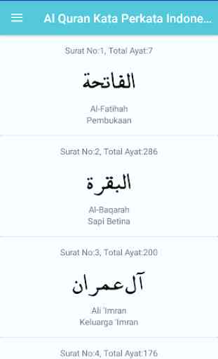Al Quran Terjemah Kata Perkata Indonesia - Inggris 3