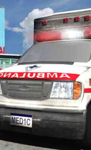 Conductor de ambulancia 3d 3