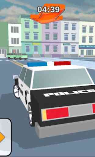 Cop Blocky Ladrón Running 1