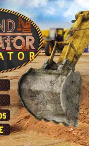 Excavadora arena simulador 3D 4