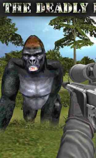 Gorila animal de caza libre 2