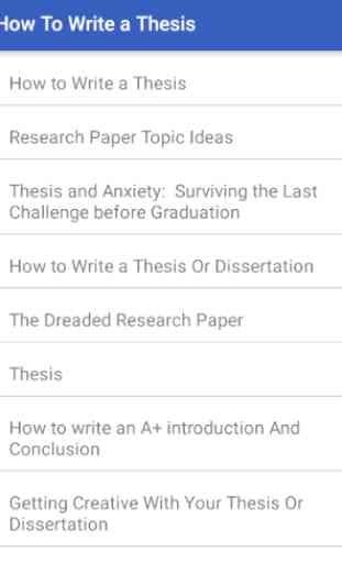 How To Write a Thesis 2