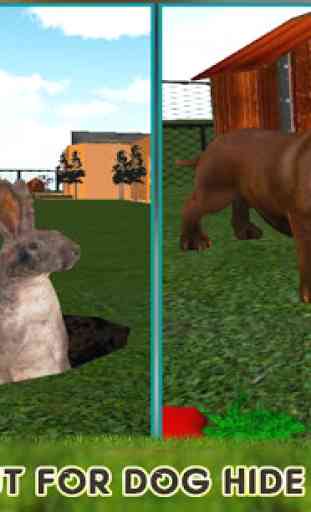 Pet Conejo vs Perro Ataque 3D 1