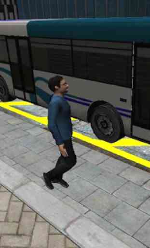 3D City driving - Bus Parking 1