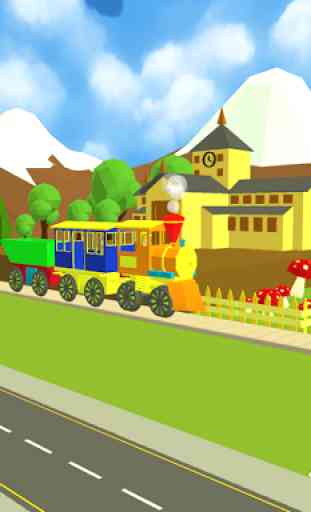 3D Juego de tren de juguete 3