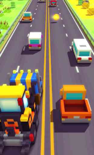 Blocky Highway: Traffic Racing 4