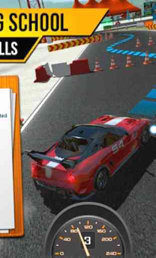 Driving School Test Car Racing 2